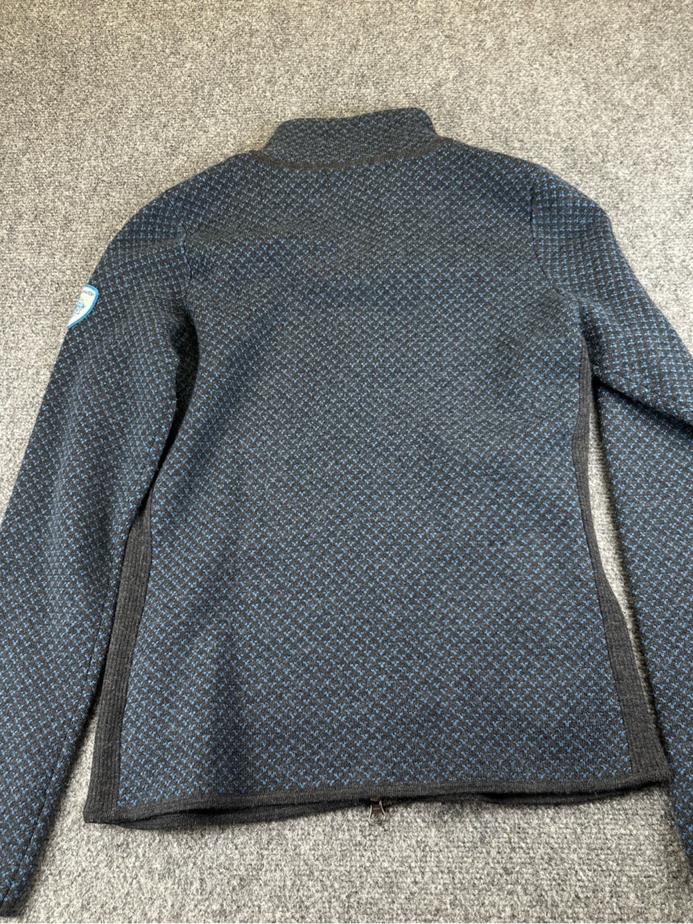 Eddie Bauer women’s small zip up jacket 100% merino wool zippered pockets - Picture 8 of 8
